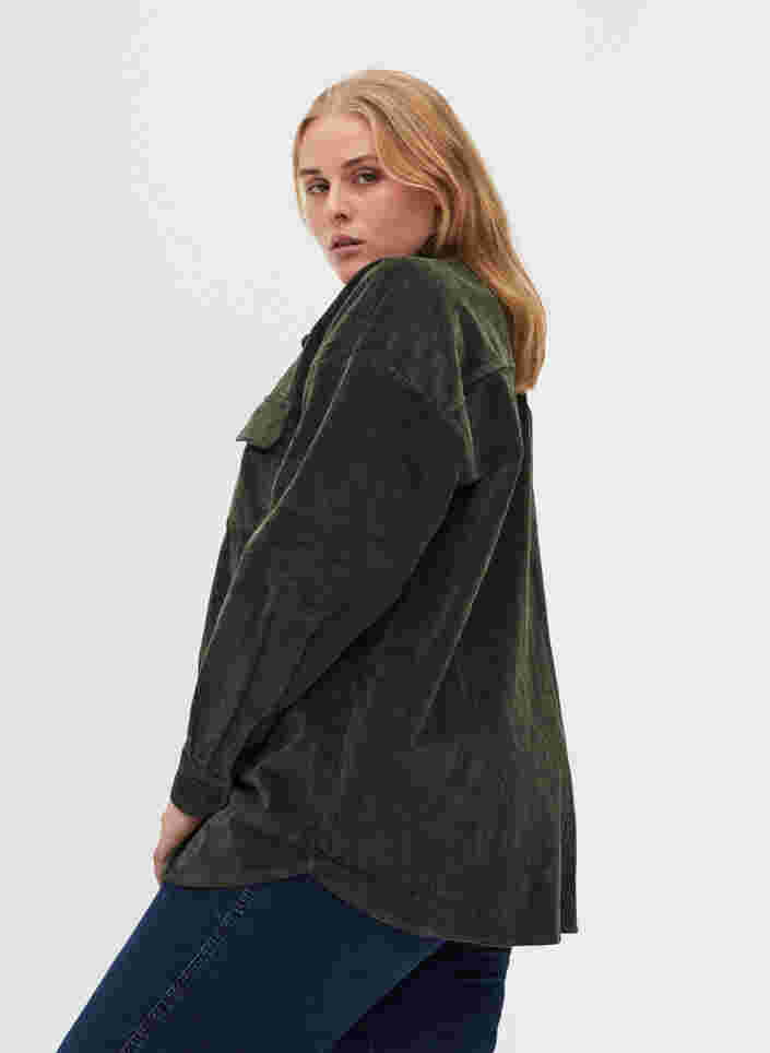 Hemdbluse aus Cord mit Brusttaschen, Urban Chic, Model image number 1