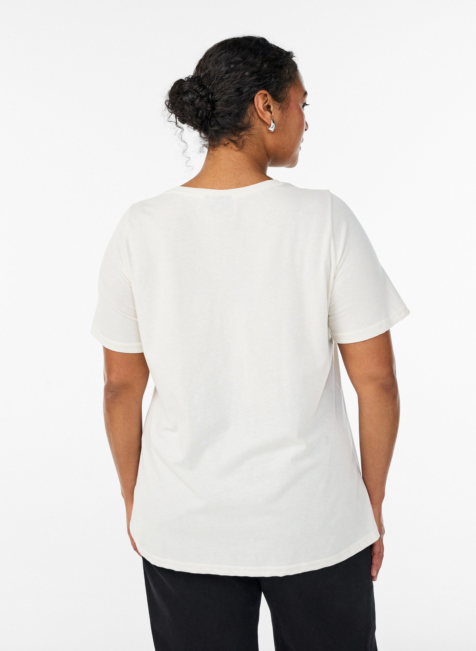 ZizziT-Shirt mit Print, Wei&szlig;, Model image number 2