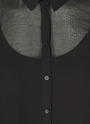 Langarm Kleid mit Knopfverschluss, Black, Packshot image number 2