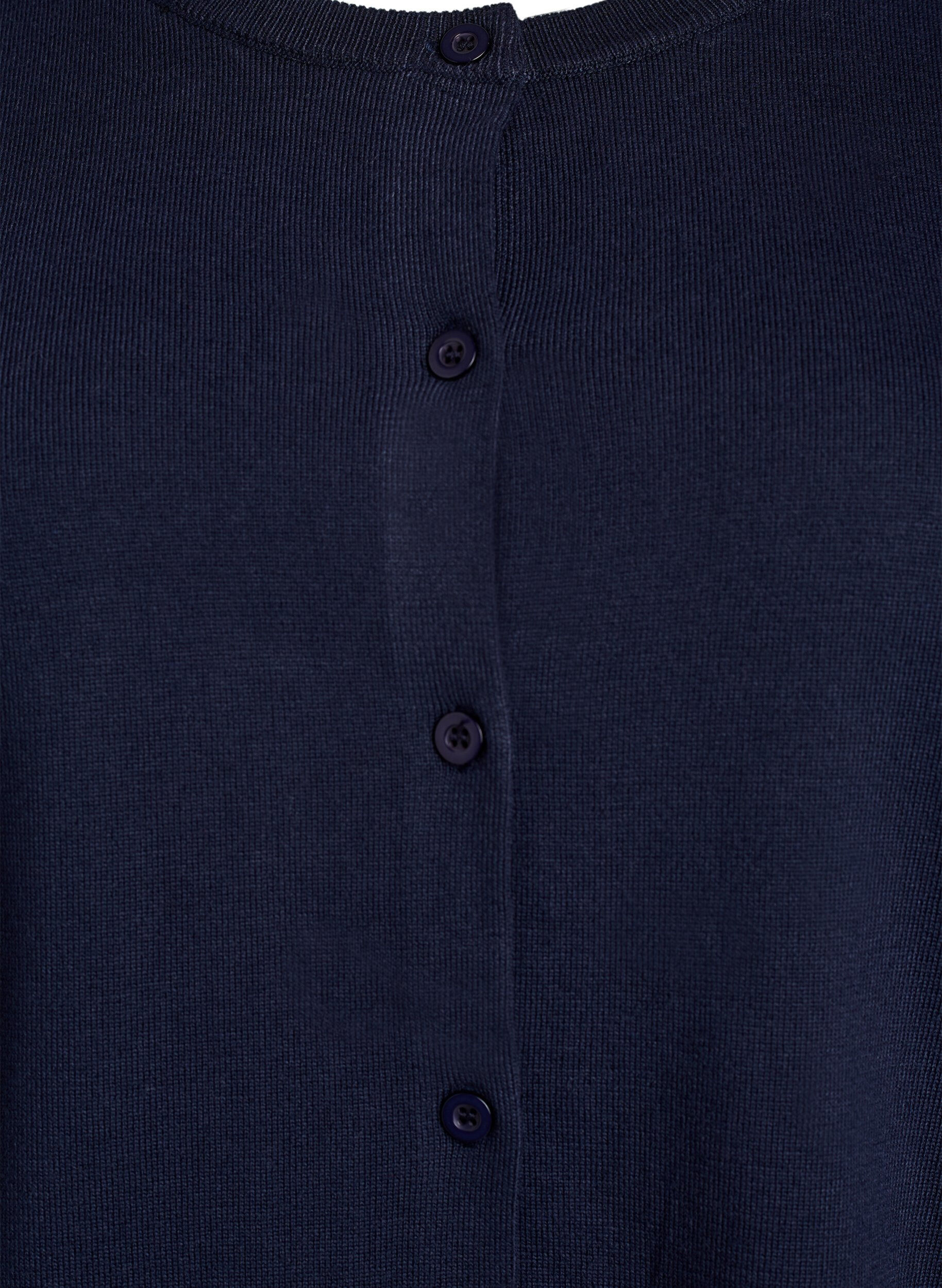 ZizziFeinstrick-Strickjacke mit Rundhalsausschnitt, Blau, Packshot image number 2