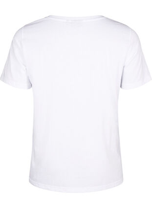 T-Shirt aus Baumwolle mit Rundhalsausschnitt und Aufdruck, B. White W. Hearts, Packshot image number 1