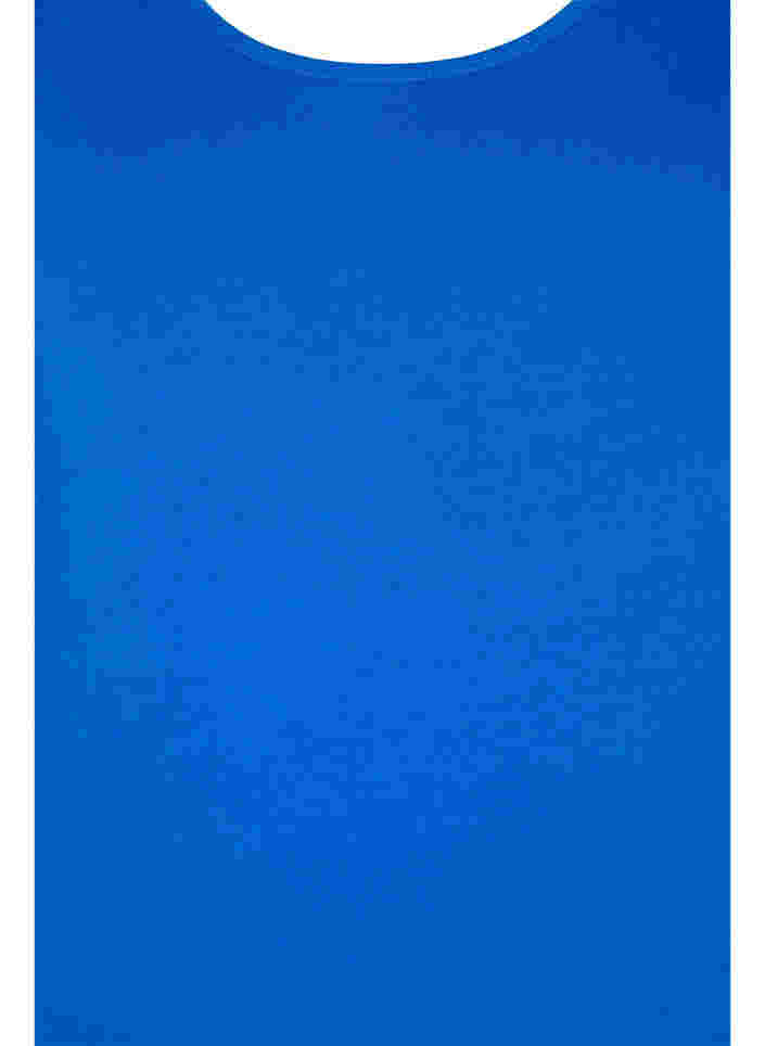 Einfarbiges basic Top aus Baumwolle, Skydiver, Packshot image number 2