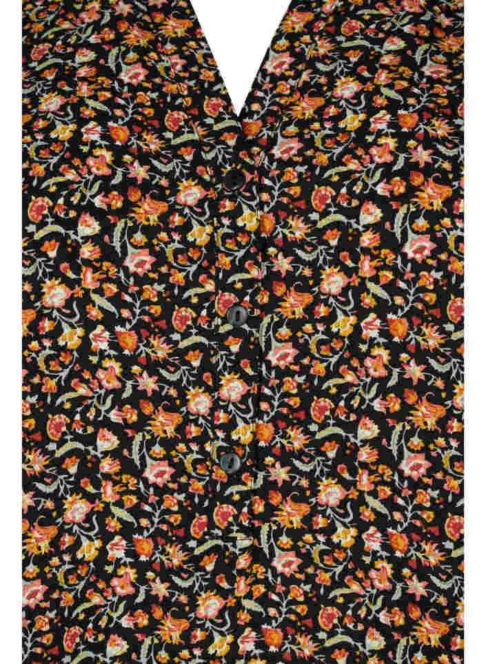 Langarm Bluse mit Blumen-Print und V-Ausschnitt, Ditsy Floral, Packshot image number 2