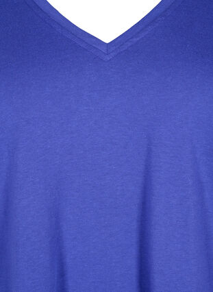 FLASH - T-Shirt mit V-Ausschnitt, Royal Blue, Packshot image number 2