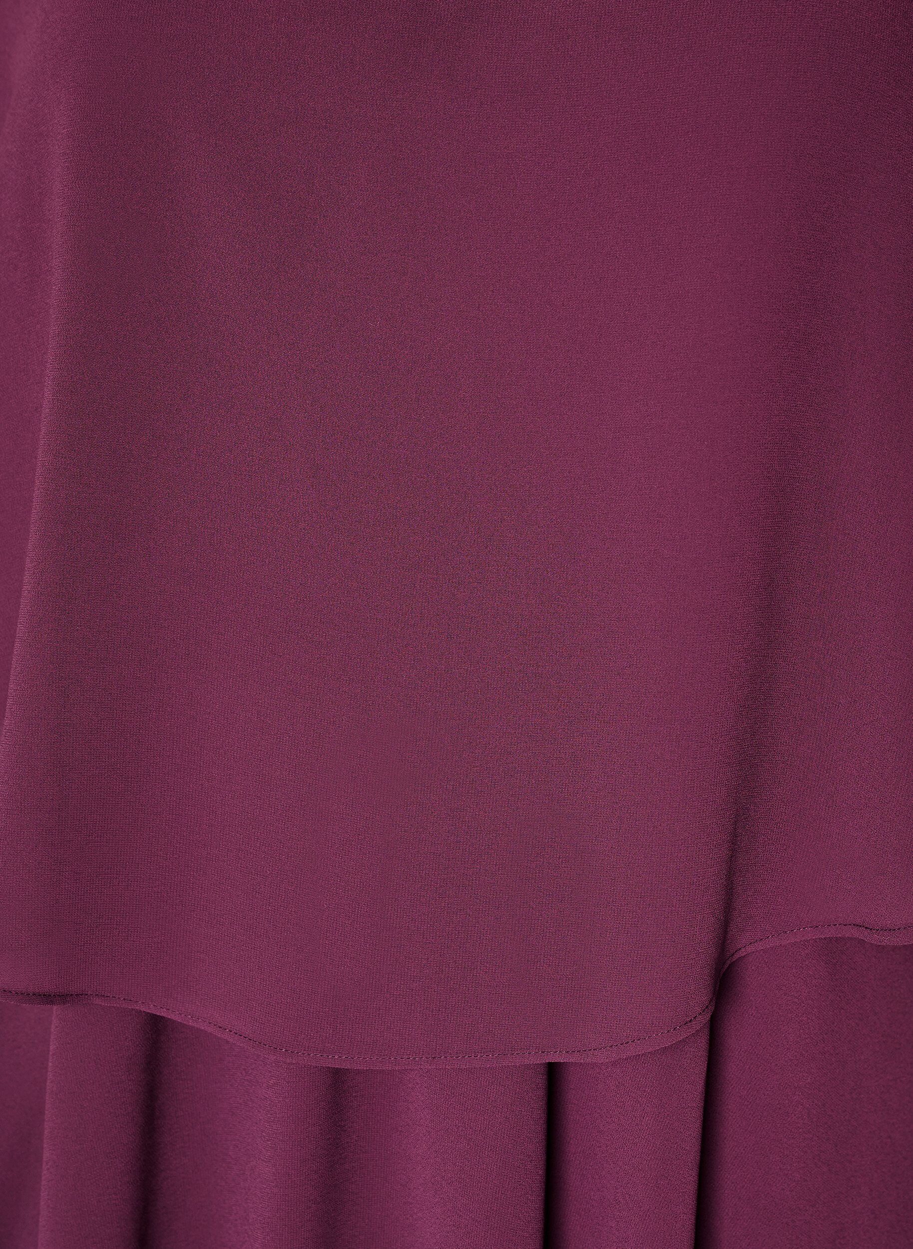 ZizziKurzes Chiffon-Partykleid mit Lagen-Effekt, Rot, Packshot image number 2