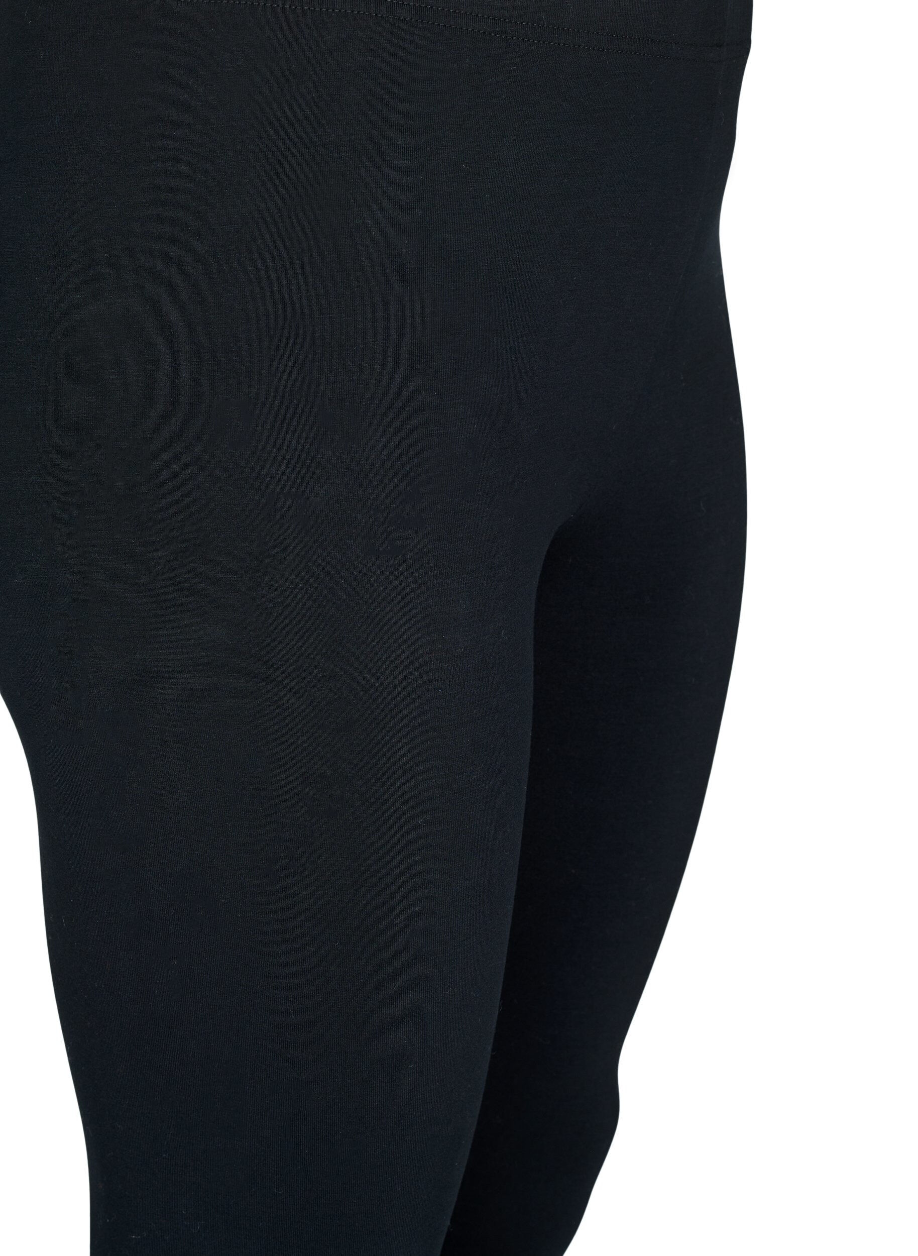 Zizzi Basic Leggings aus Viskose, Schwarz, Packshot image number 2