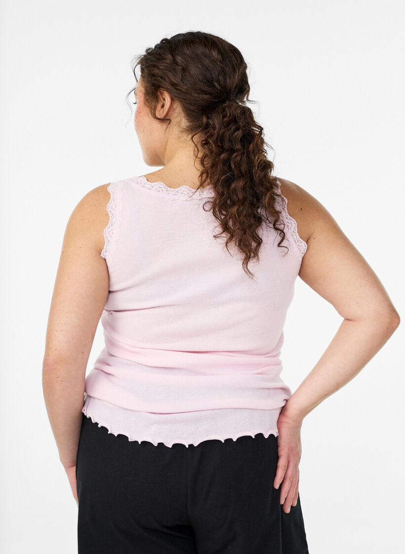 Spitzentop, Rot, Model image number 2