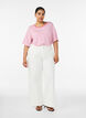 Gestreiftes T-Shirt aus TENCEL&trade; Lyocell, Pink, Model image number 1