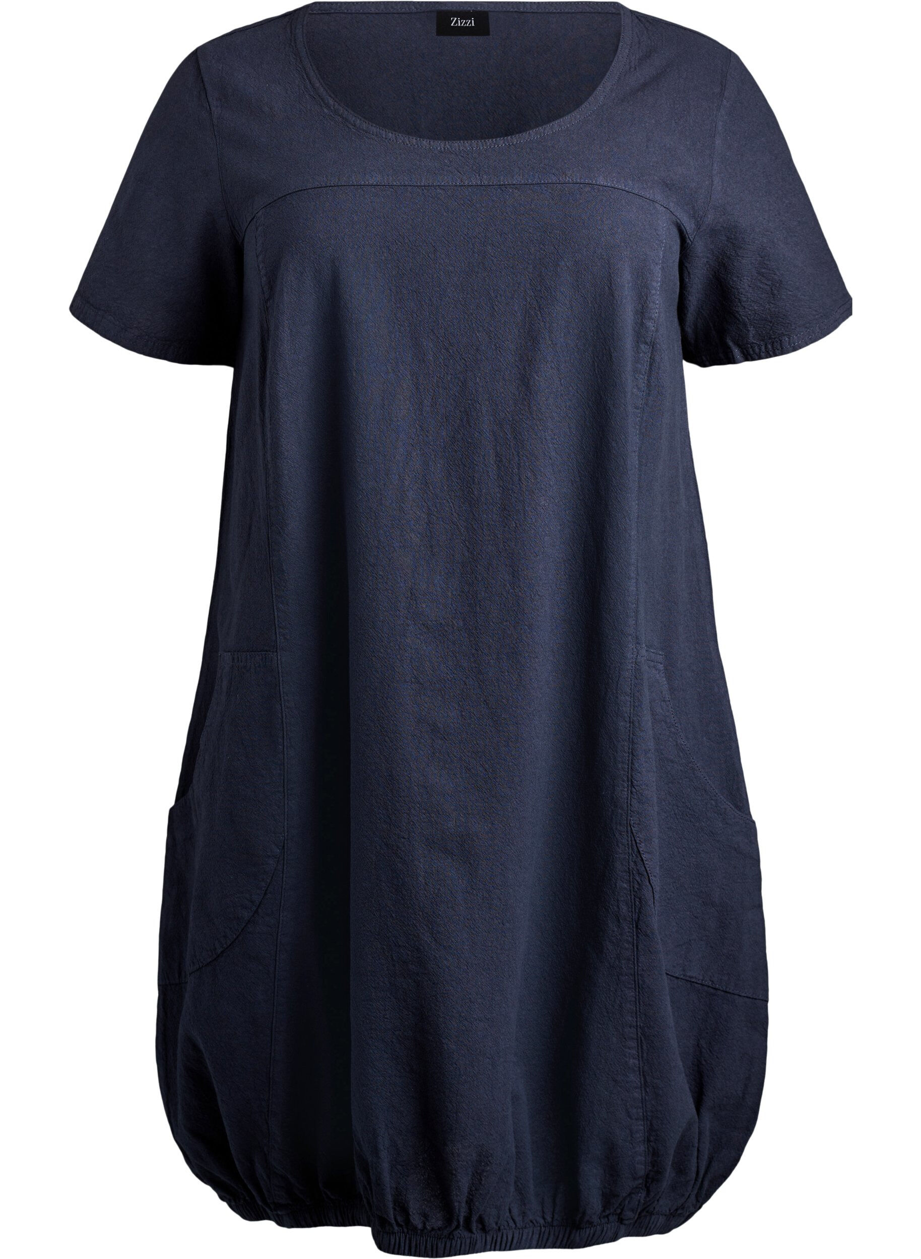 Kurzarm Kleid aus Baumwolle