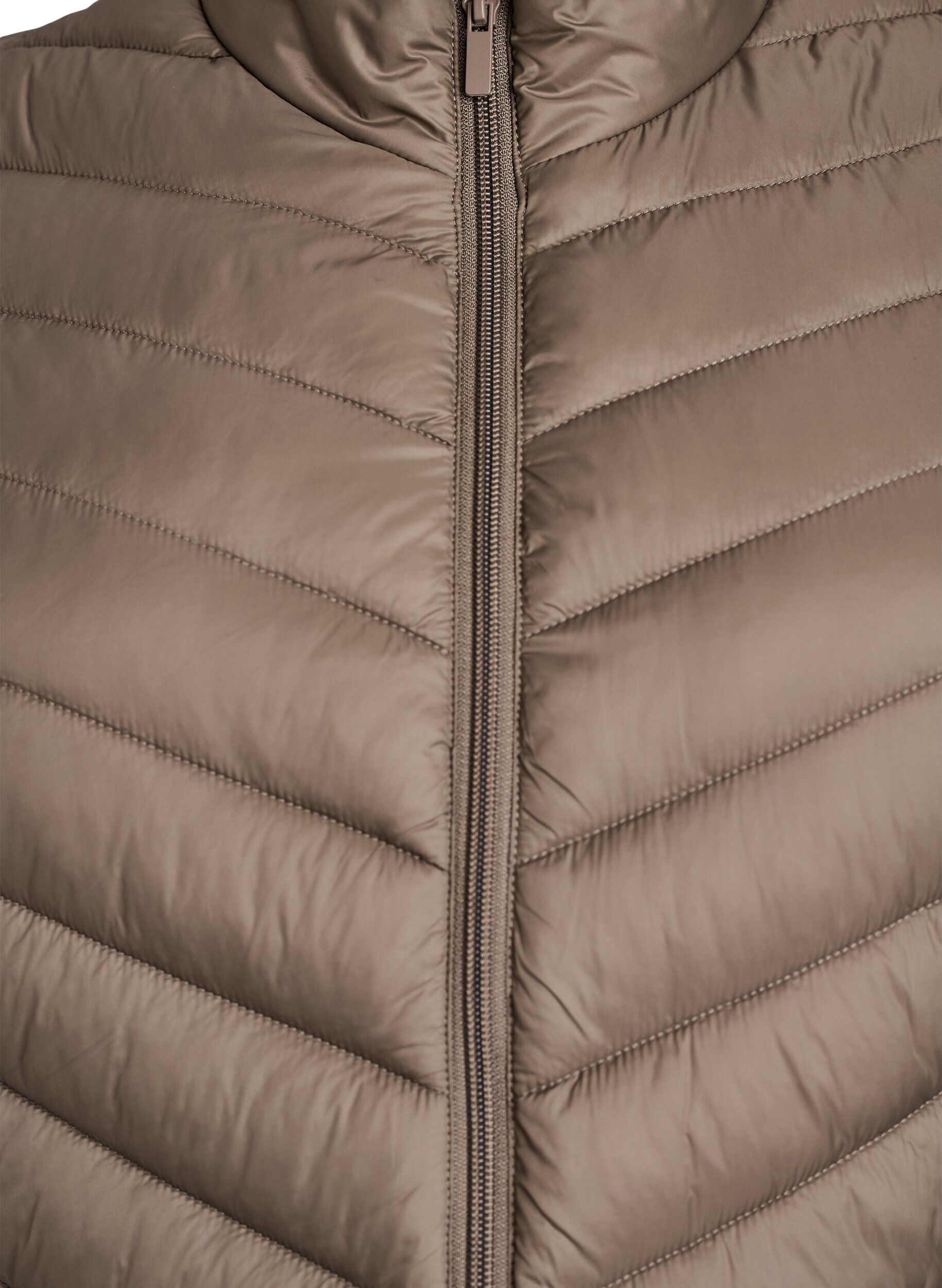 Zizzi Leichte Jacke mit Taschen, Braun, Packshot image number 2