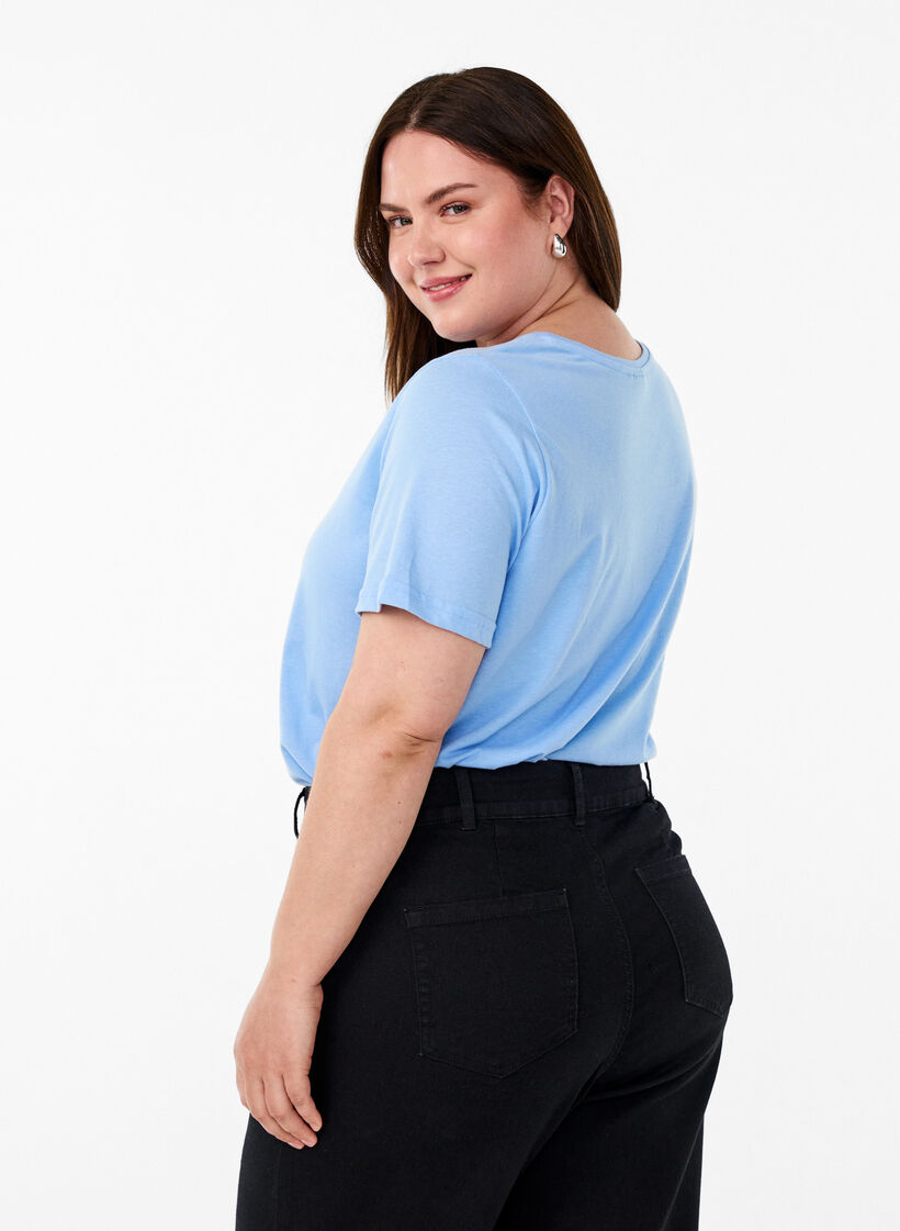 FLASH - T-Shirt mit Print, Blau, Model image number 2