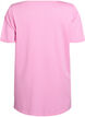 Einfarbiges Oversize T-Shirt mit V-Ausschnitt, Pink, Packshot image number 1