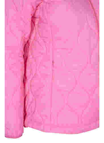 Steppjacke mit Reißverschluss und Taschen, Hot Pink, Packshot image number 3