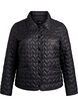 Leicht wattierte Jacke mit dekorativer Steppung, Schwarz, Packshot image number 0