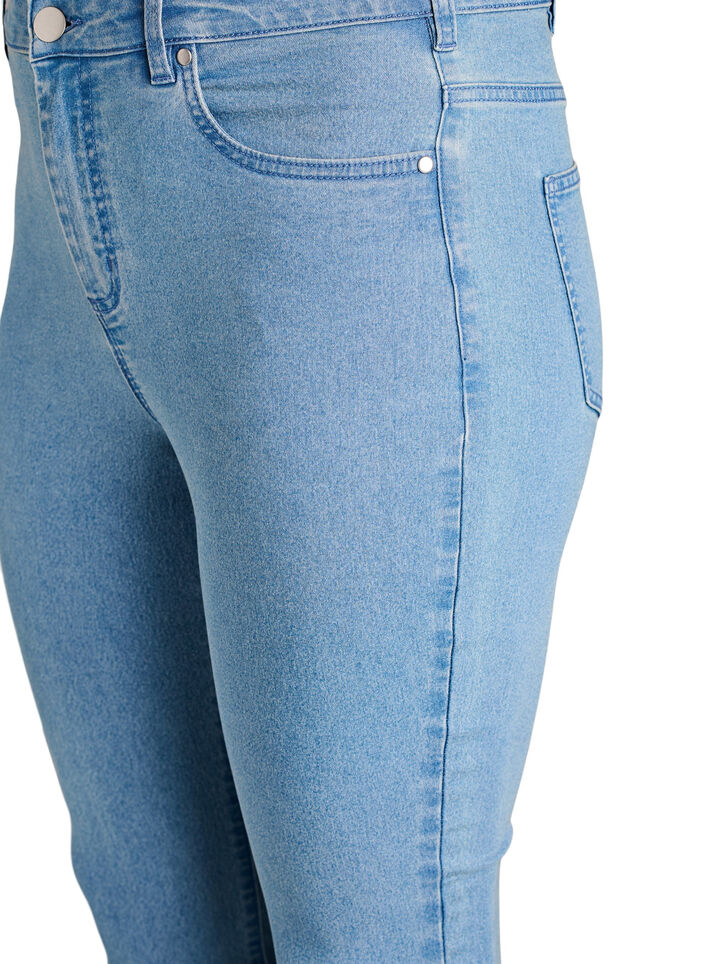Amy Super Slim Fit Jeans mit hoher Taille, Blau, Packshot image number 2