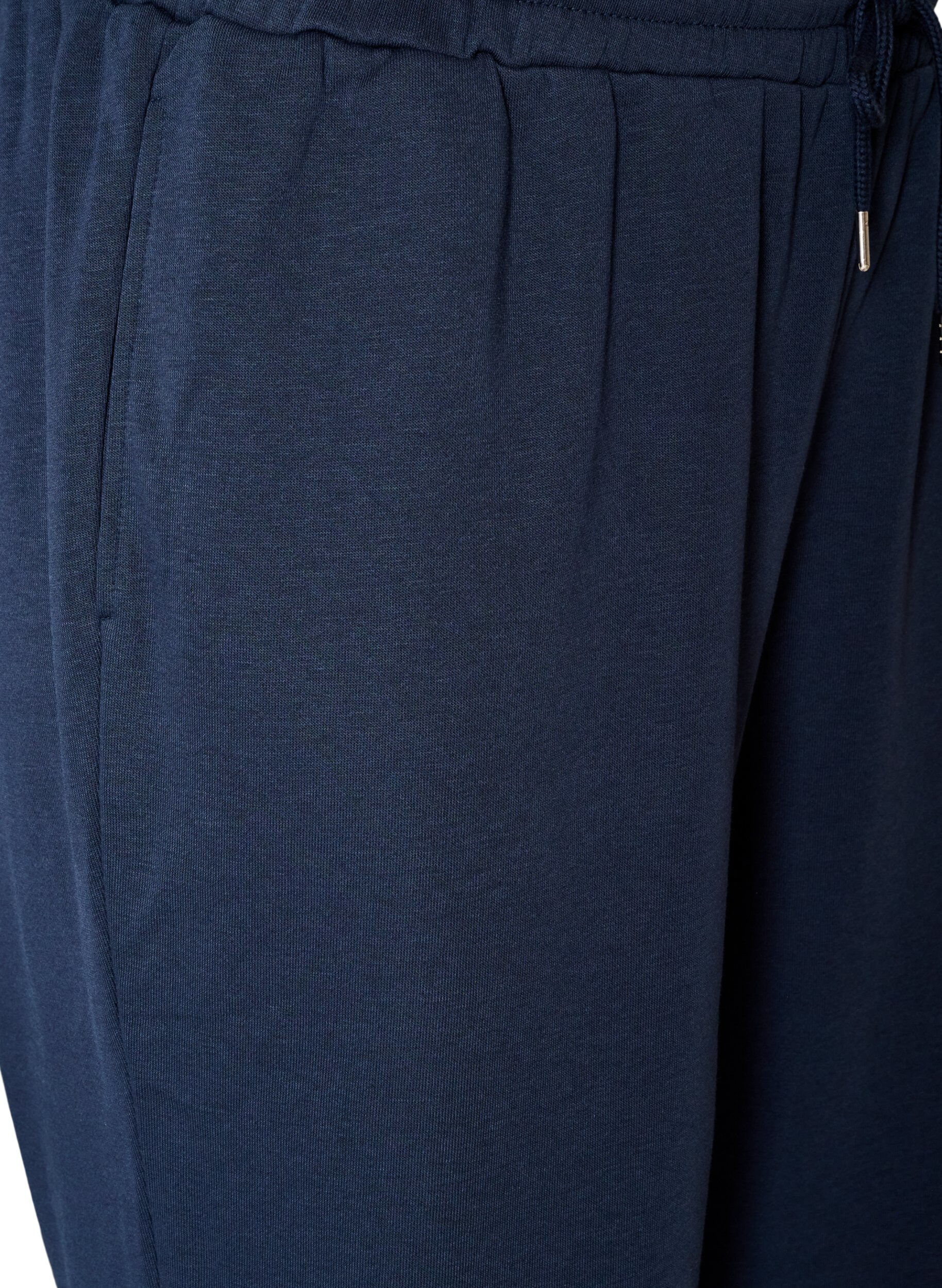 ZizziHoch taillierte Sweatpants mit Kordelzug, Blau, Packshot image number 2