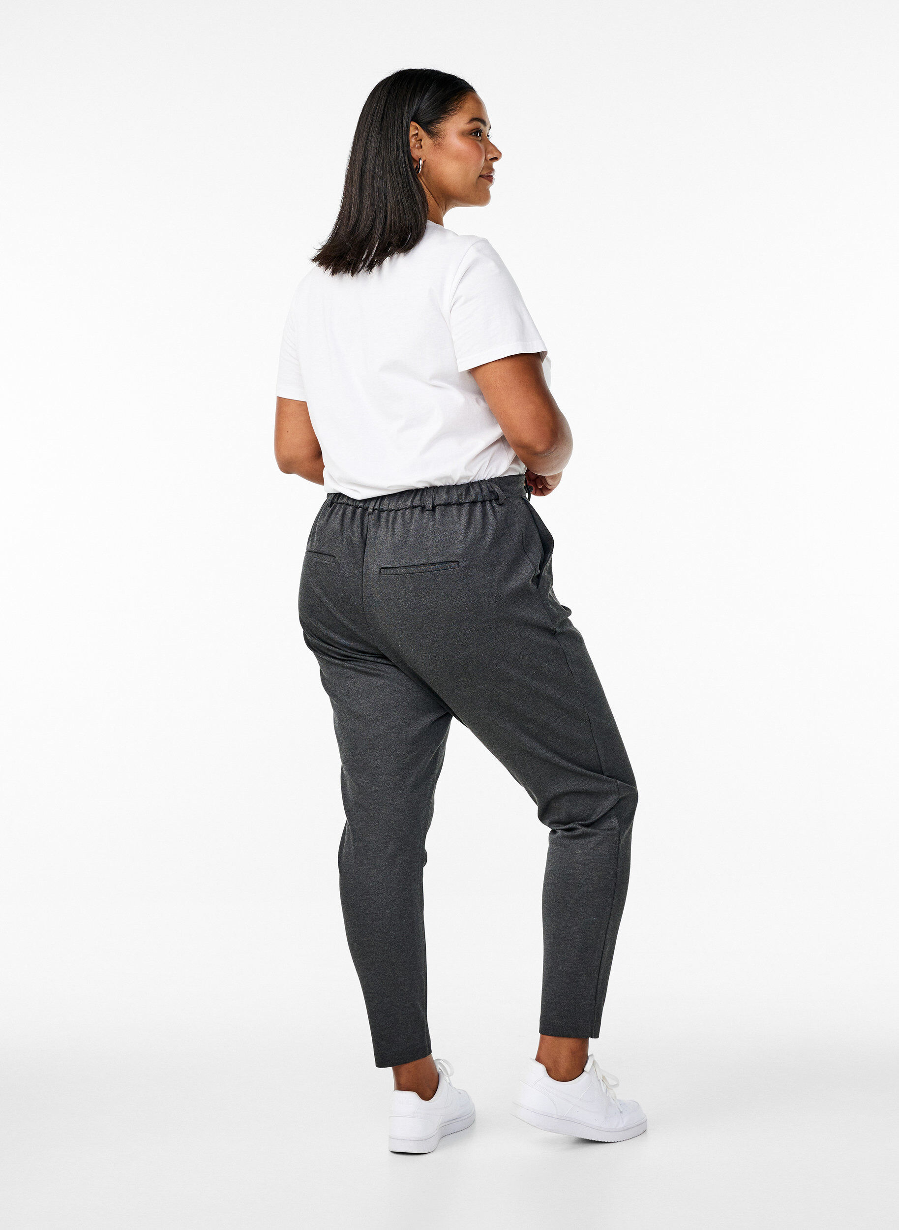 Zizzi Cropped Maddison-Hose, Grau, Model image number 1