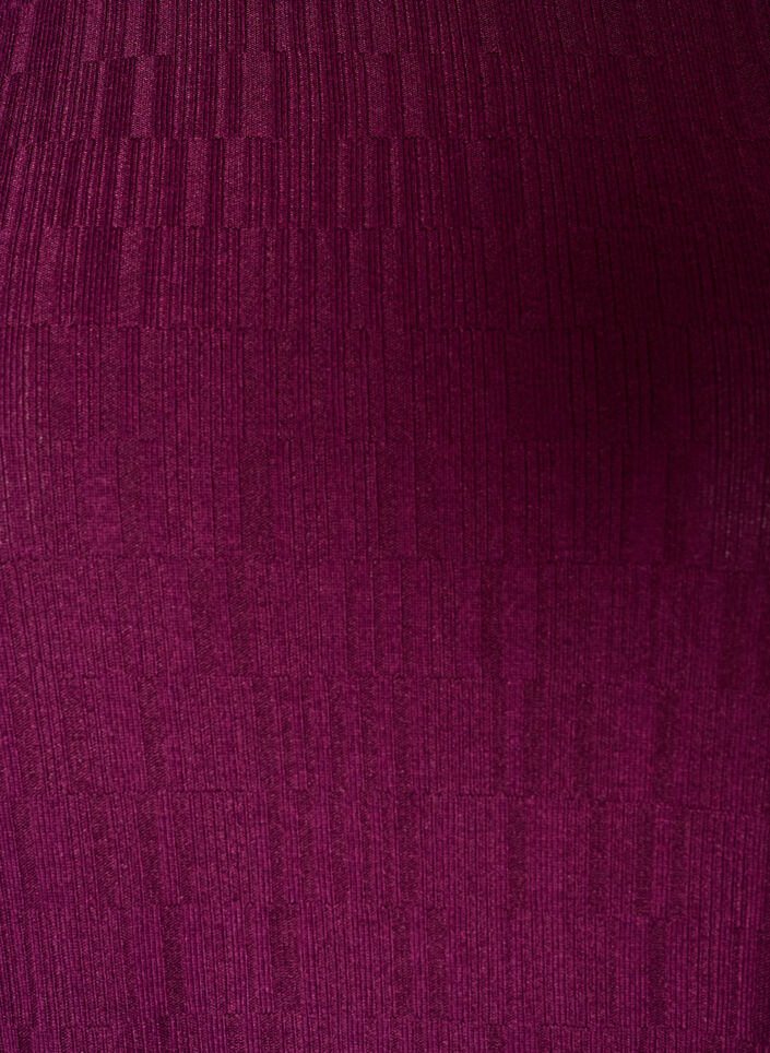 Bluse mit Struktur und 3/4-&Auml;rmeln, Lila, Packshot image number 2