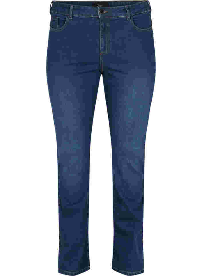 Hochtaillierte Ellen Bootcut Jeans, Dark blue, Packshot image number 0