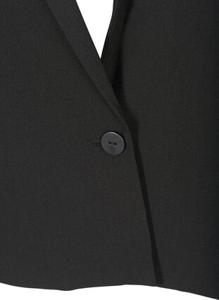 Cropped Blazer mit Puffärmeln, Black, Packshot image number 2