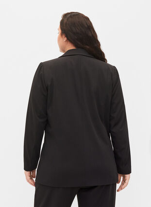 Klassischer Blazer mit Taschen, Black, Model image number 1