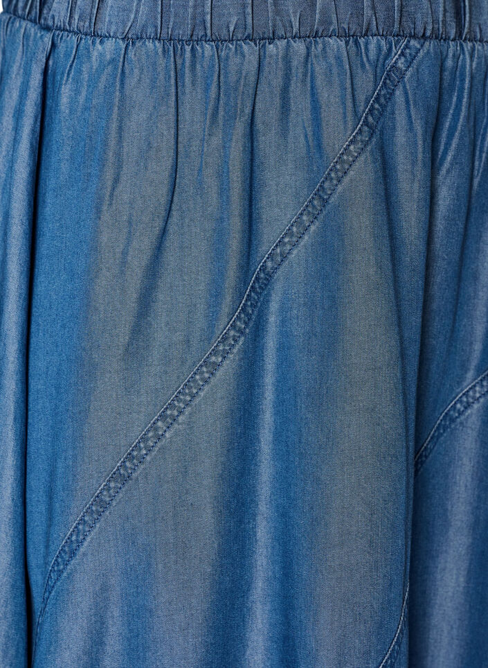 Maxirock in Denim-Optik aus TENCEL&trade; Lyocell, Blau, Packshot image number 2