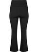 Trainingshose mit ausgestelltem Bein und hohem Bund, Schwarz, Packshot image number 1