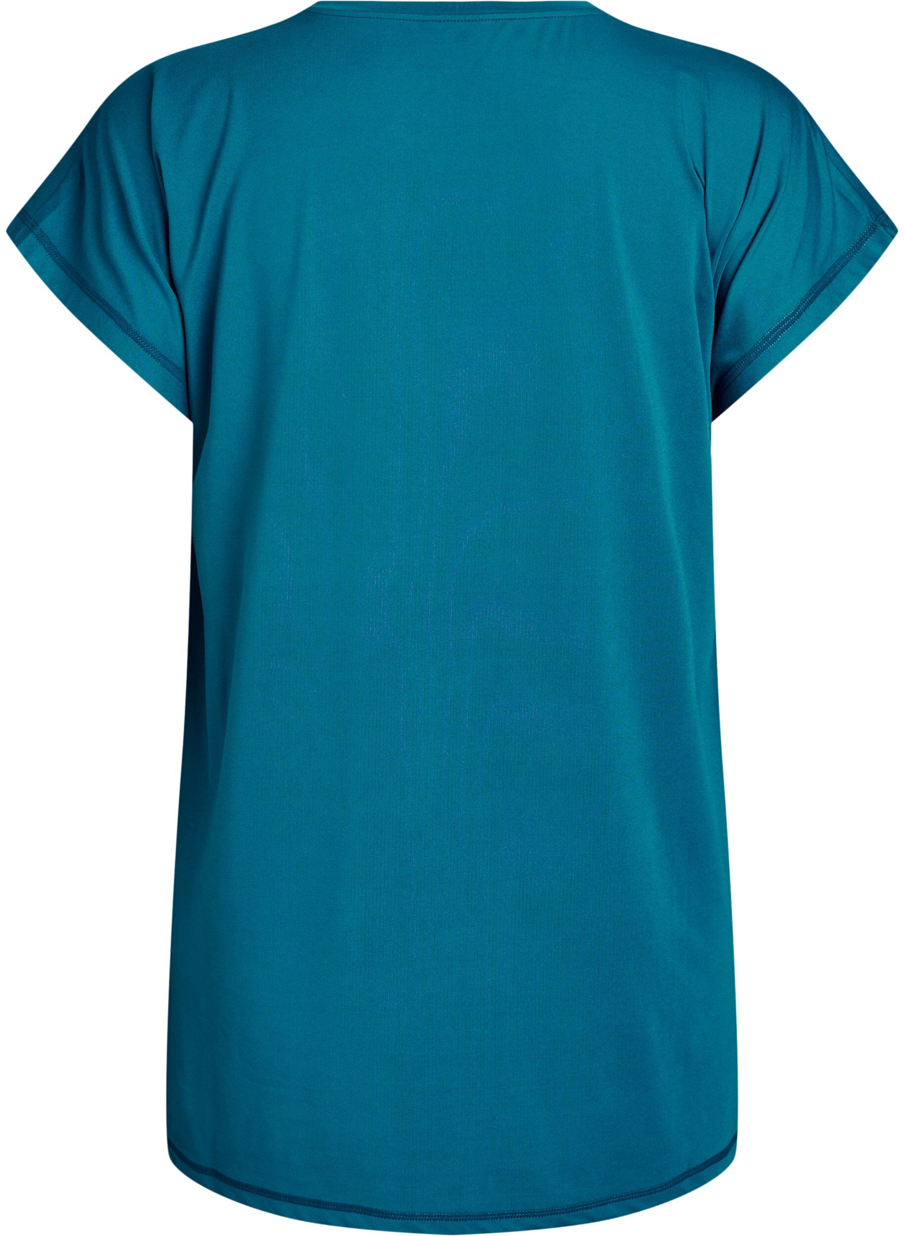 ZizziLanges Trainingsshirt, Petrol, Packshot image number 1