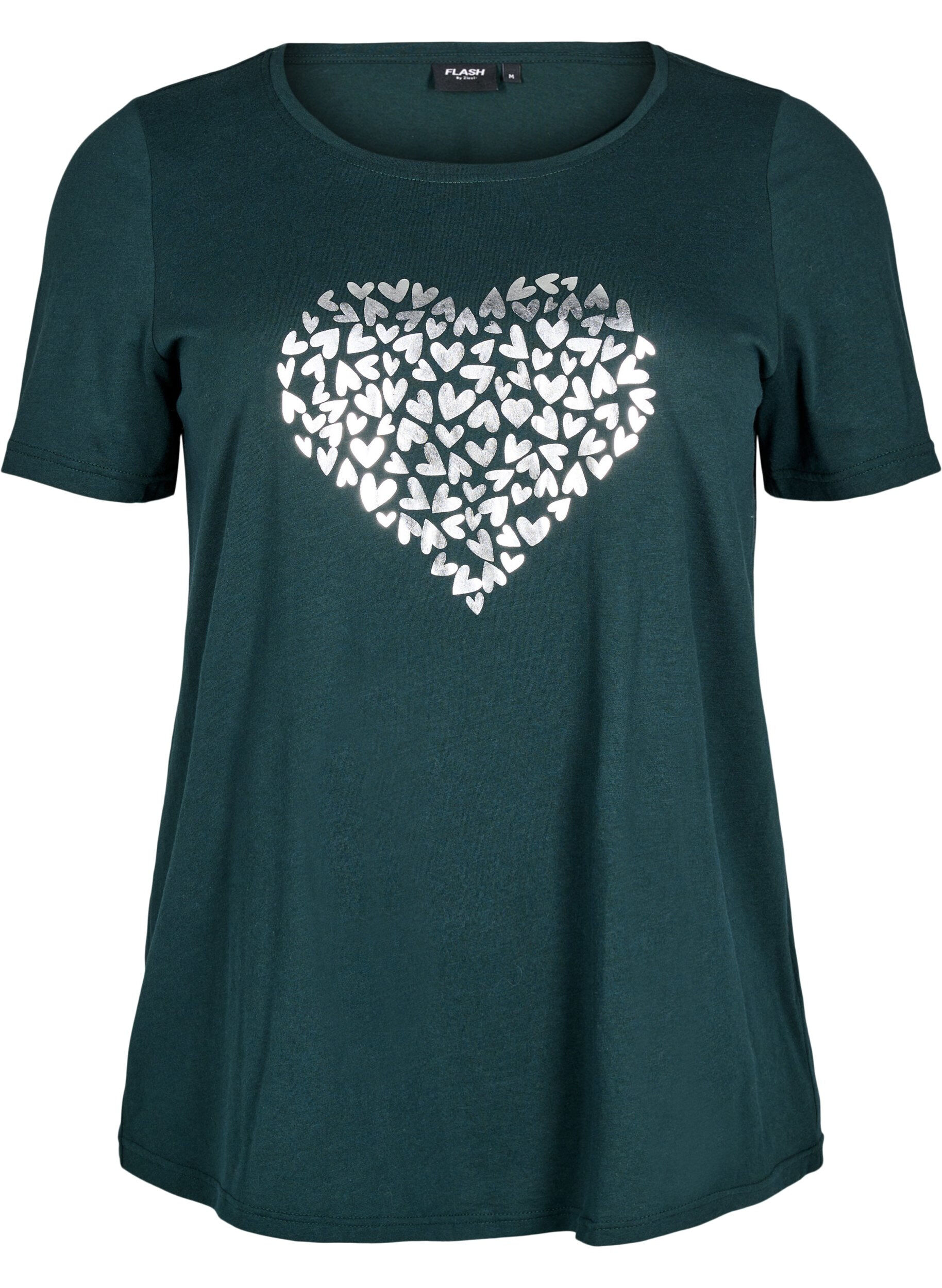 Zizzi FLASH - T-Shirt mit Print, Gr&uuml;n, Packshot image number 0