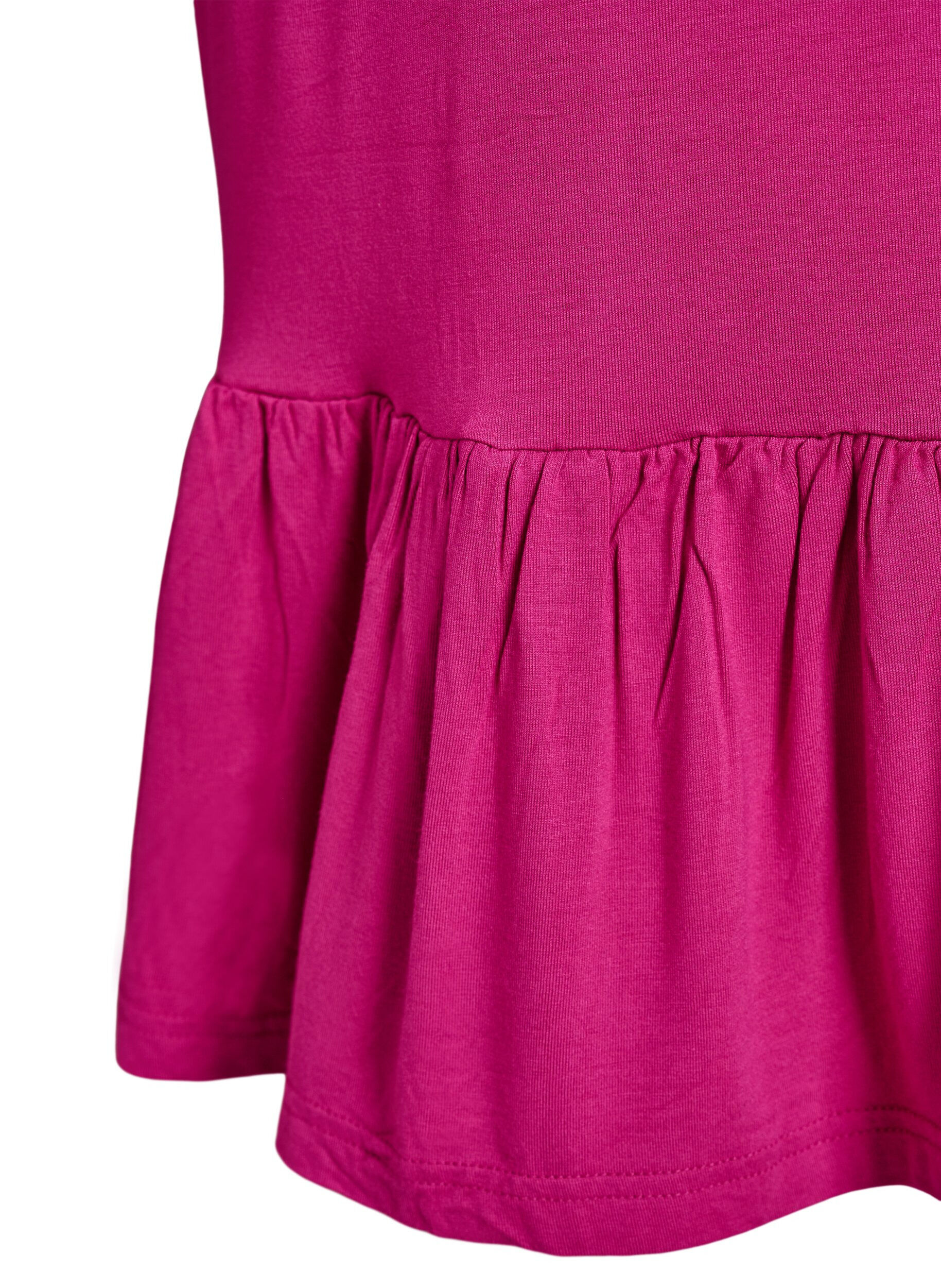 Zizzi Strandkleid aus Viskose mit geflochtenen Tr&auml;gern, Pink, Packshot image number 3