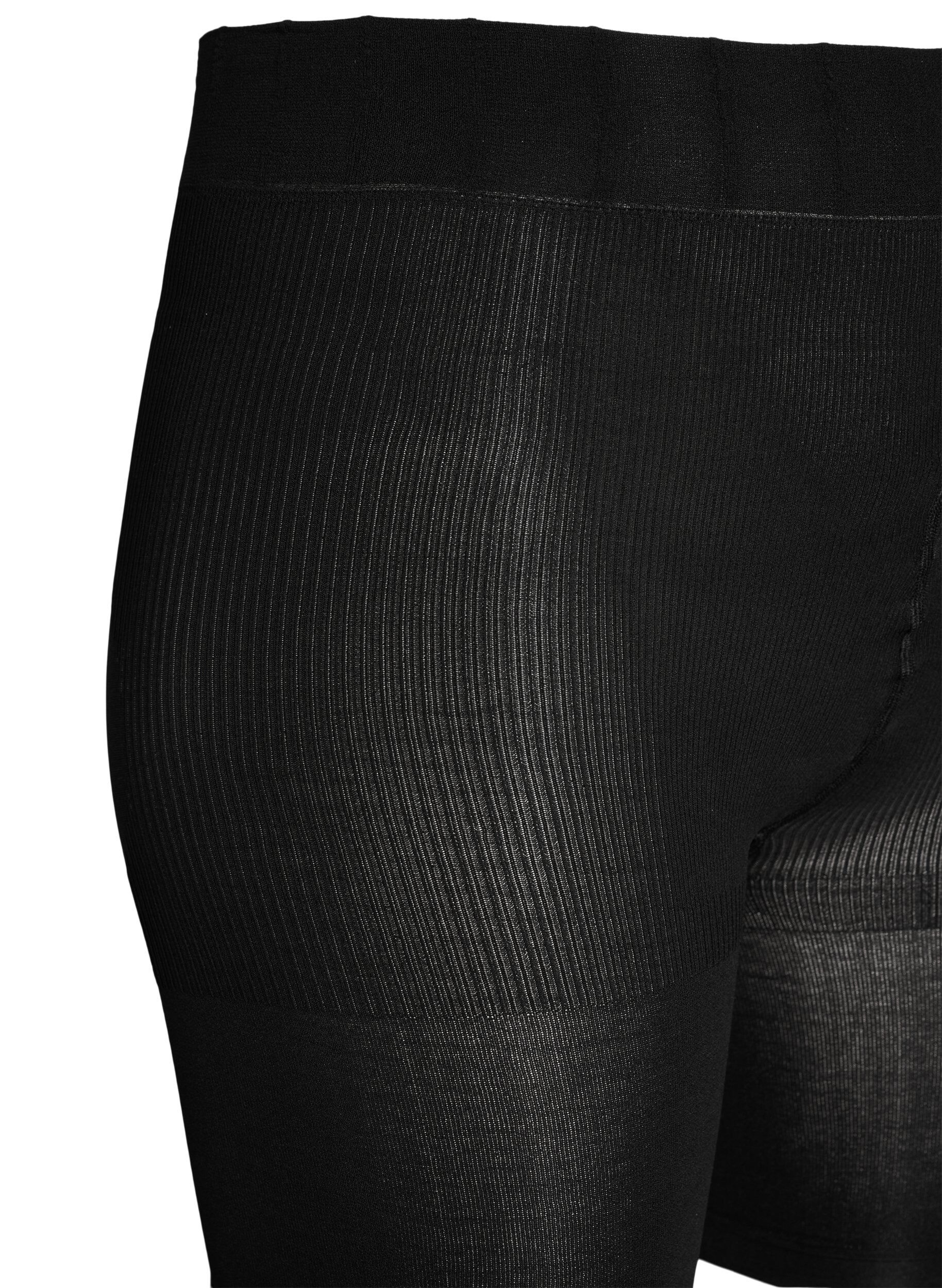 Zizzi2er-Pack Push-up-Shorts aus 60 Denier mit Shaping-Effekt, Schwarz, Packshot image number 2