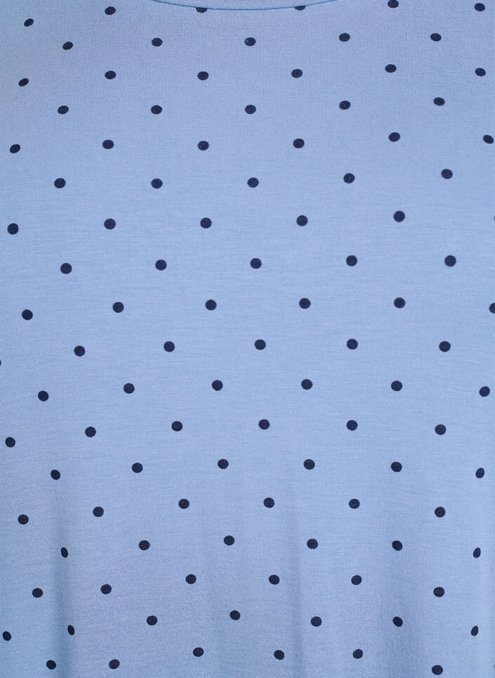 Schlafbluse aus Modal mit langen Ärmeln, Blau, Packshot image number 2