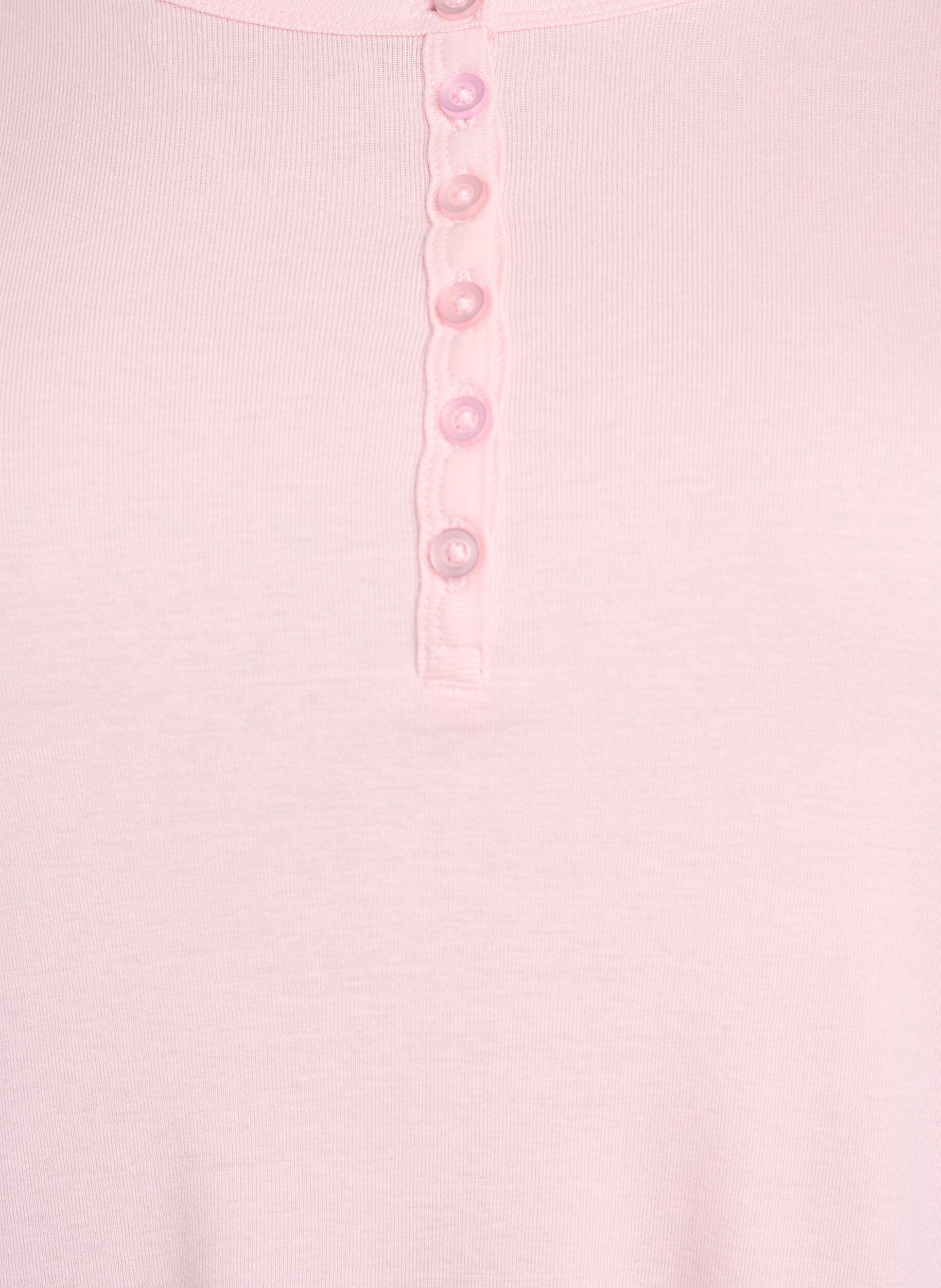 Zizzi Jersey-Bluse mit Kn&ouml;pfen und wellenf&ouml;rmigen S&auml;umen, Pink, Packshot image number 2