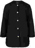 Boucle Jacke mit Taschen, Black, Packshot
