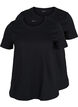 2er-Pack basic T-Shirts aus Baumwolle, Black/Black, Packshot image number 0