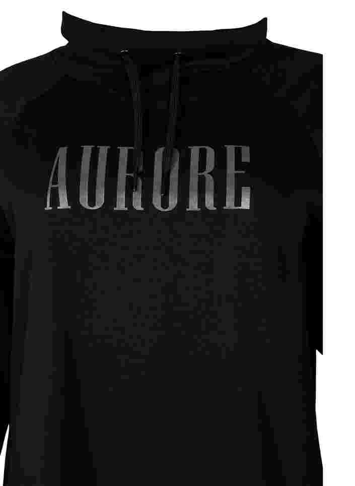 Sweatshirt mit hohem Kragen, Black, Packshot image number 2