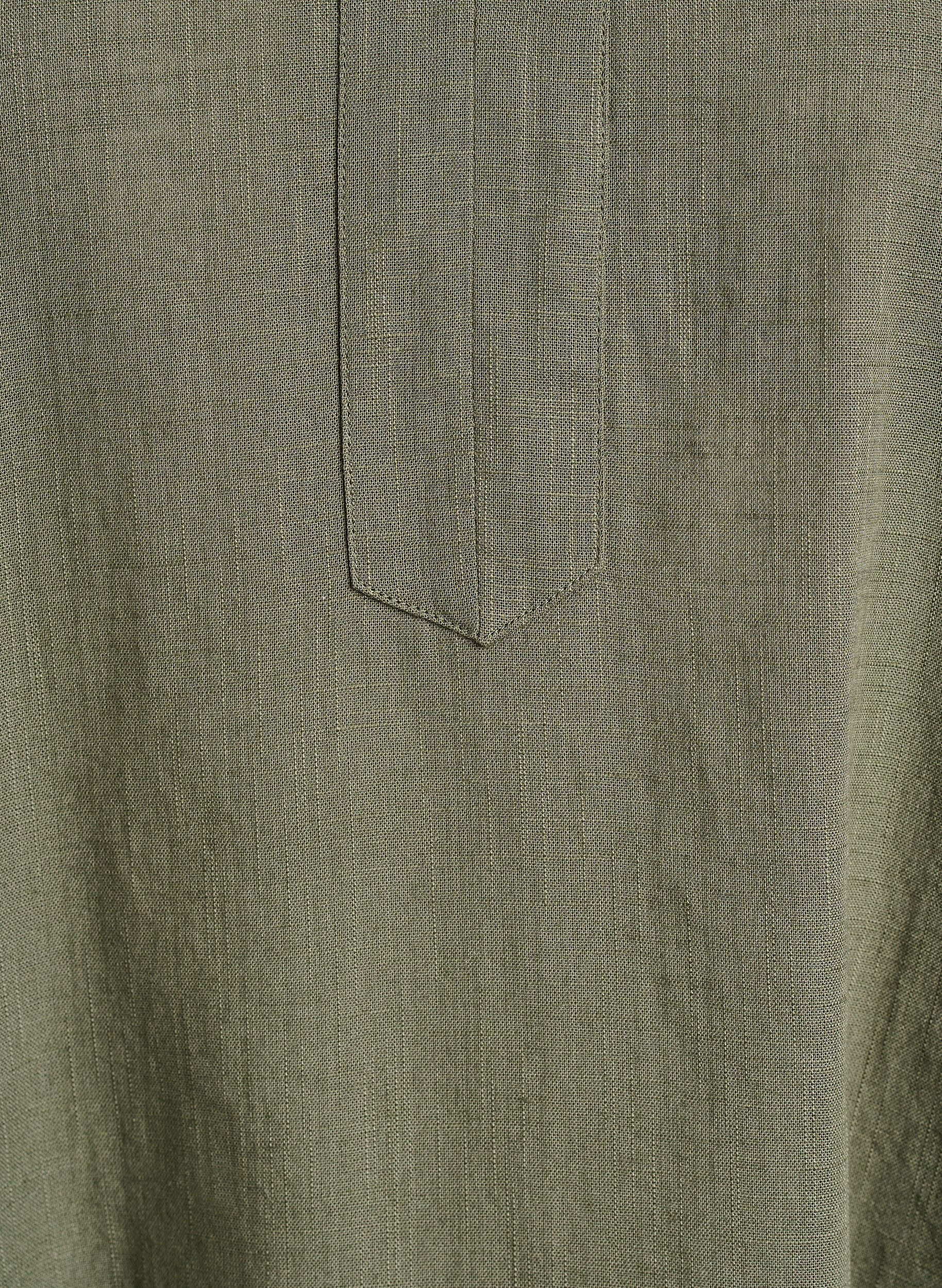 ZizziTunika aus Baumwolle mit V-Ausschnitt, Gr&uuml;n, Packshot image number 2