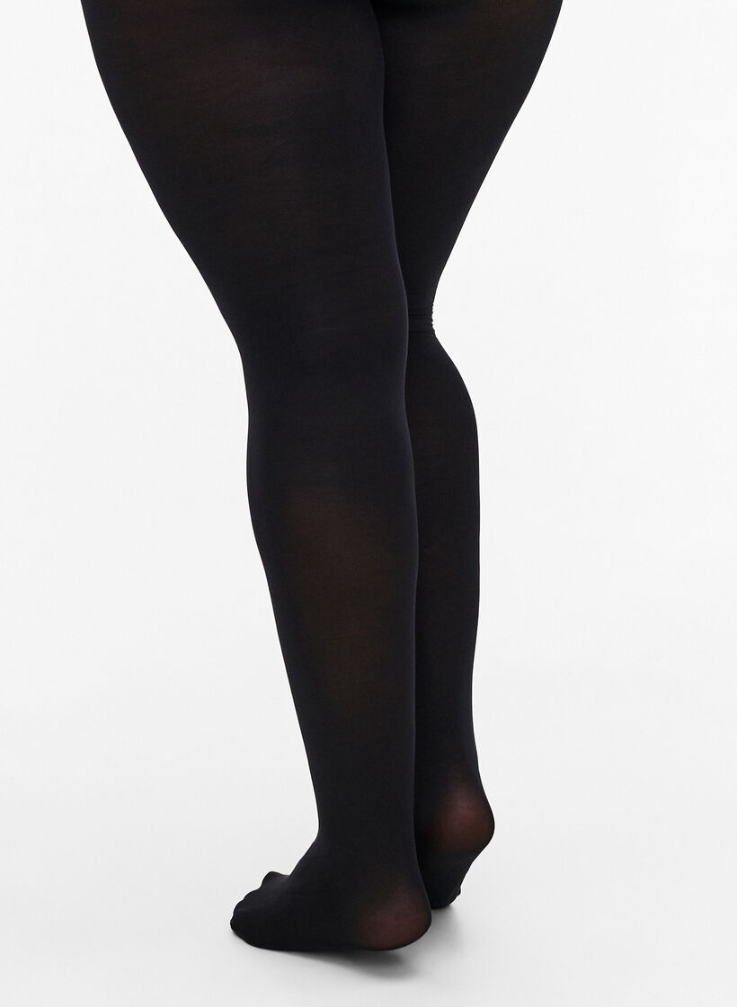 2er-Pack Strumpfhose in 100 DEN, Schwarz, Model image number 1