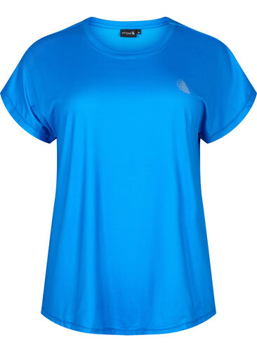 Kurzarm Trainingsshirt, Brilliant Blue, Packshot image number 0