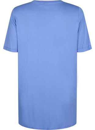 Einfarbiges Oversize T-Shirt mit V-Ausschnitt, Marina, Packshot image number 1