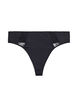 3er Pack G-Strings mit Spitzendetails, Schwarz, Packshot image number 2