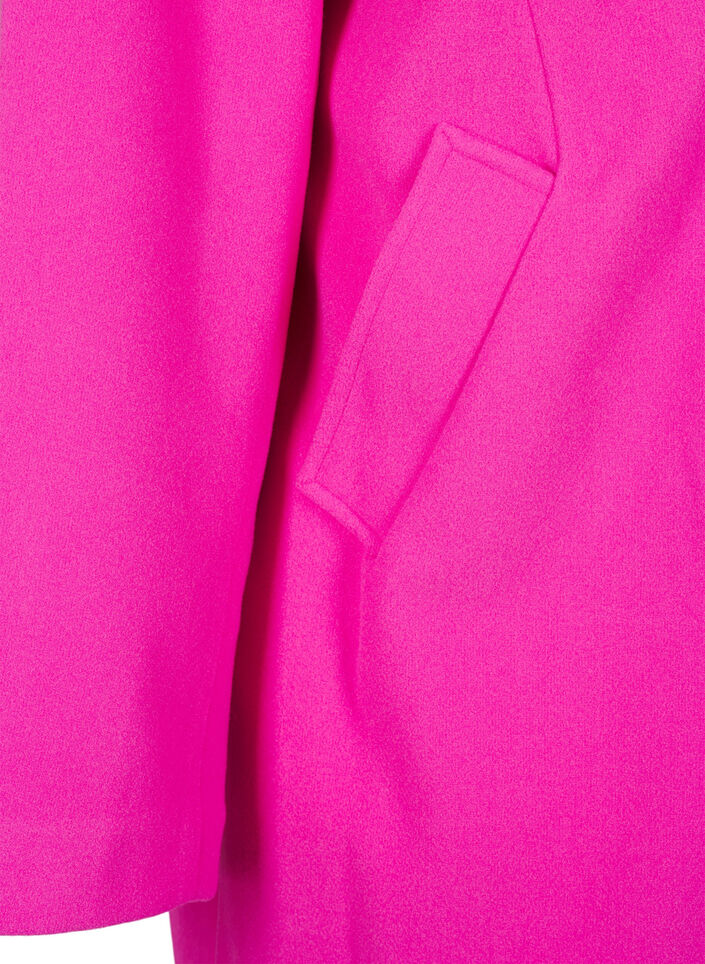 Mantel mit doppelreihigem Knopfverschluss, Raspberry Rose, Packshot image number 3