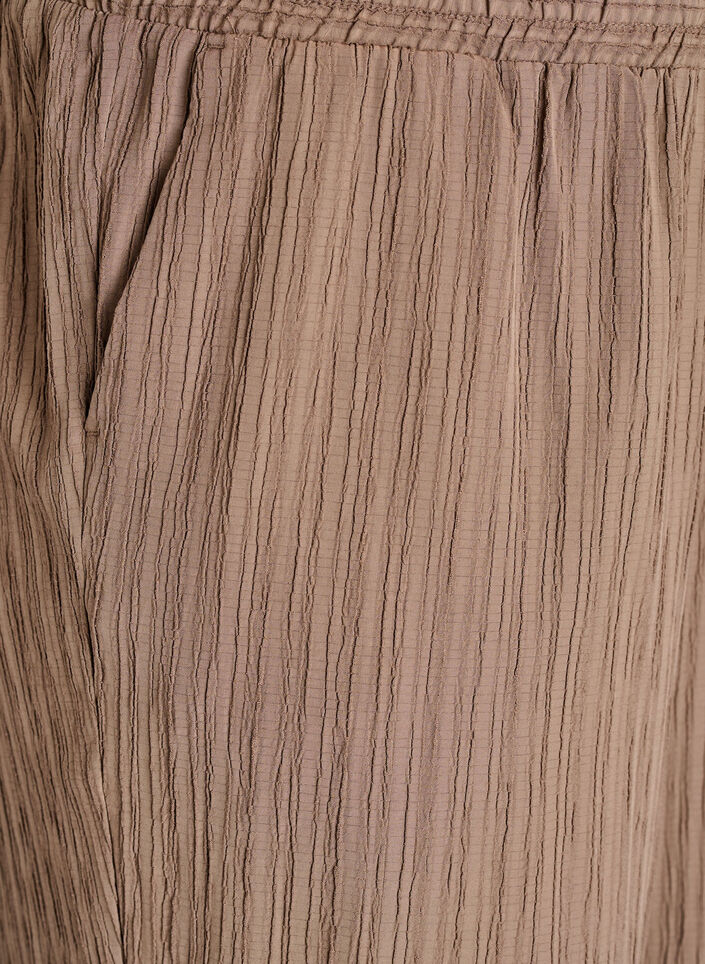 FLASH - Hoch taillierte Hose mit weitem Bein, Braun, Packshot image number 2