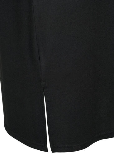 Langärmliges Jerseykleid mit Knöpfen, Black, Packshot image number 3