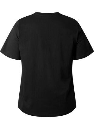 T-Shirt aus Bio-Baumwolle mit Text, Black ÉTOILE, Packshot image number 1