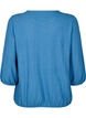 Bluse mit Struktur und 3/4-Ärmeln, Blau, Packshot image number 1