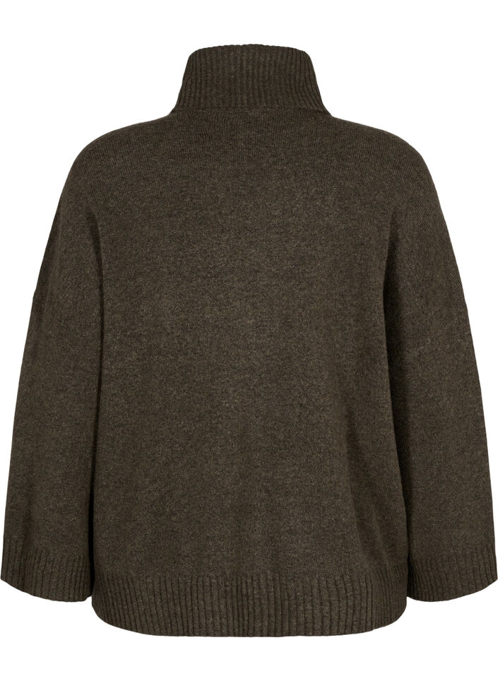 Rollkragenpullover aus Strick, Sea Turtle Mel., Packshot image number 1