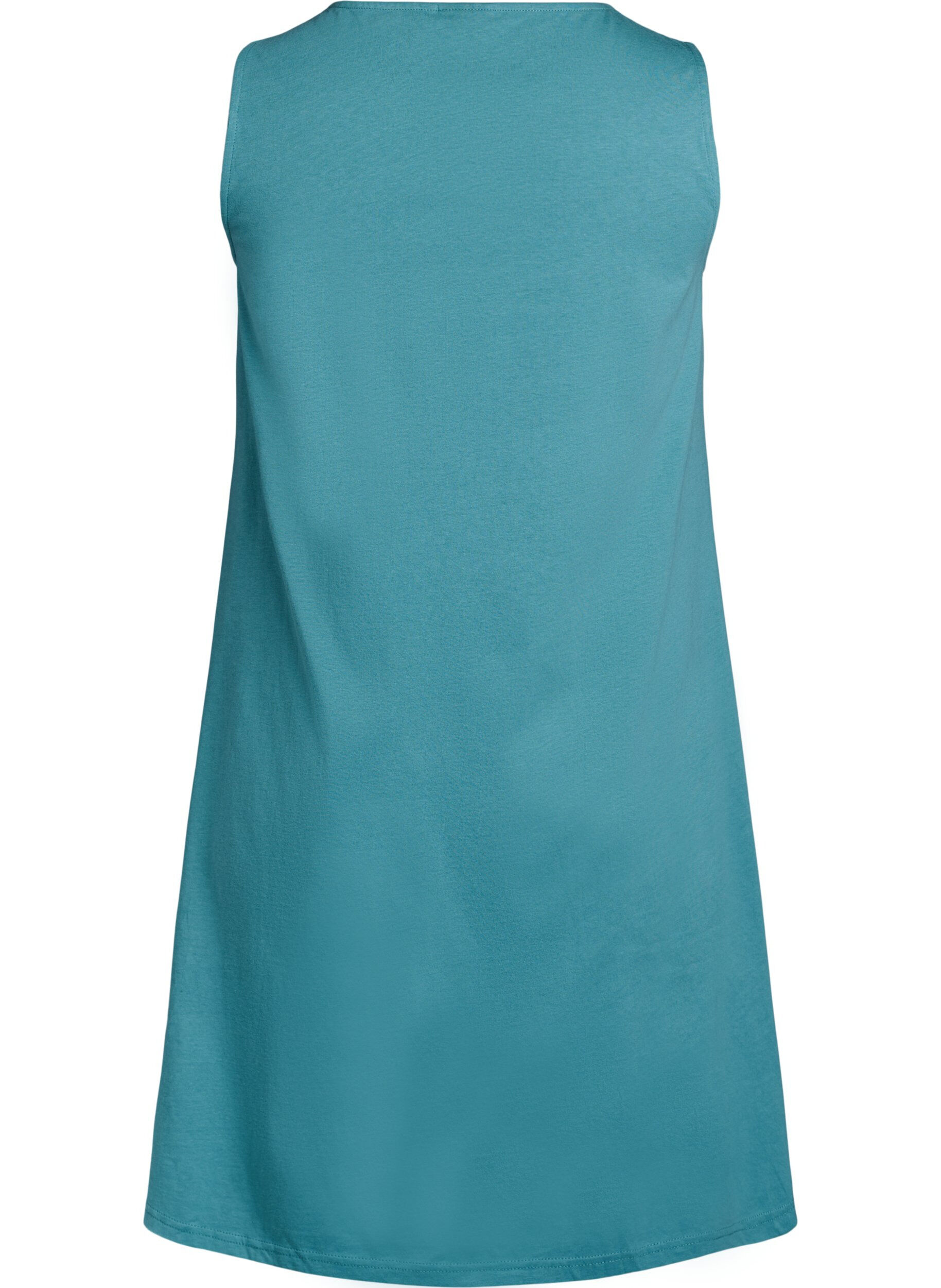 Zizzi &Auml;rmelloses Kleid in A-Linie, Blau, Packshot image number 1