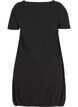 Kurzarm Kleid aus Baumwolle, Schwarz, Packshot image number 1