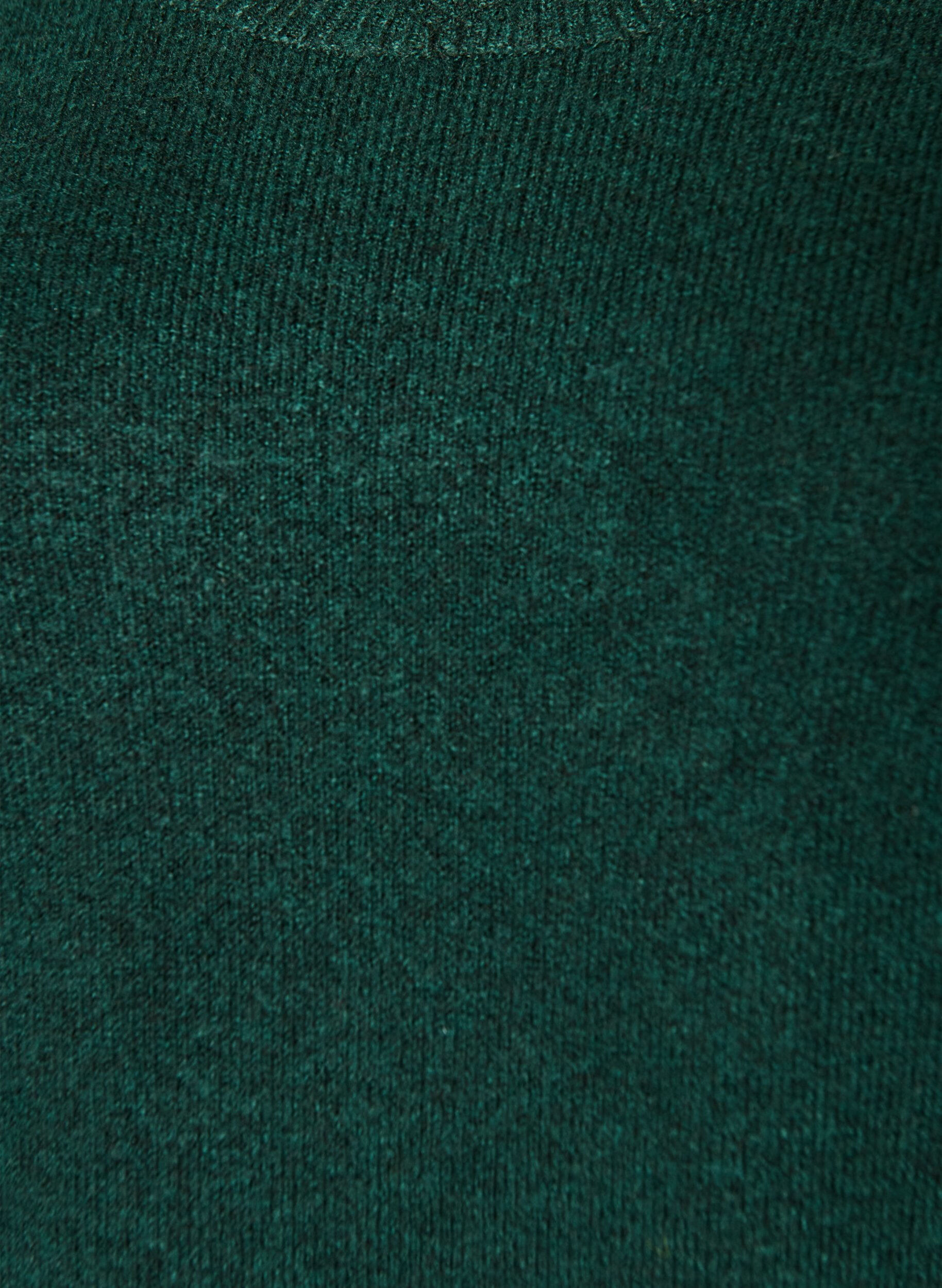 ZizziGestricktes Minikleid mit gewelltem Saum und Schlitzen, Gr&uuml;n, Packshot image number 2